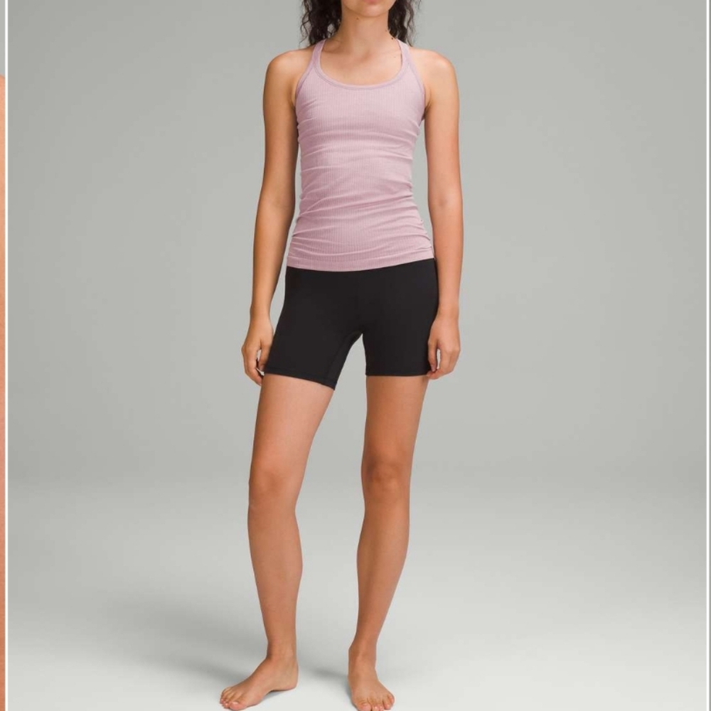 NWT Lululemon Ebb to Street Tank Top Light Support, B/C Cup, Rose Blush, Size 10